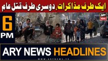 ARY News 6 PM Headlines 22nd November 2023 | Aik Taraf Mazakraat, Doosri Taraf Qatal Aam