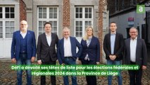 DéFi a dévoilé ses têtes de liste pour les élections fédérales et régionales 2024 dans la province de Liège. Parmi elles, celle de Huy-Waremme.