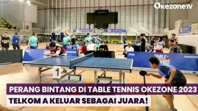 Perang Bintang di Table Tennis Okezone 2023, Telkom A Keluar sebagai Juara!