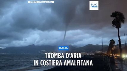 Costiera amalfitana: tromba d'aria tra Maiori ed Amalfi, nessun danno a cose o persone