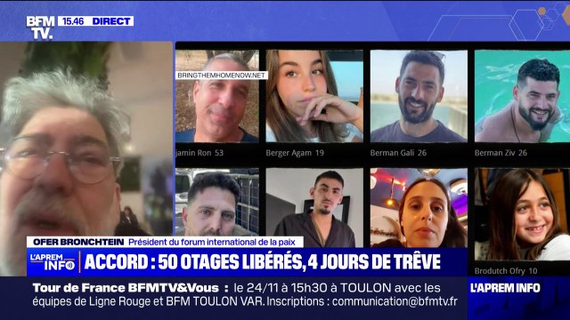 Une attente interminable pour les familles : Ofer Bronchtein, président du forum international de la paix, réagit à l'accord qui prévoit la libération de 50 otages du Hamas