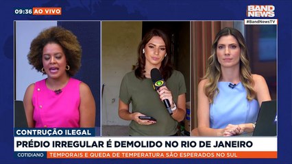 Prédio irregular é demolido no Rio de Janeiro | BandNews TV