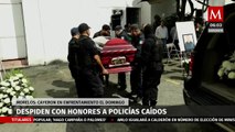 Despiden con honores a policías caídos durante enfrentamientos en Cuernavaca
