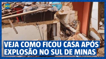 Download Video: Veja como ficou casa após explosão em Poços de Caldas