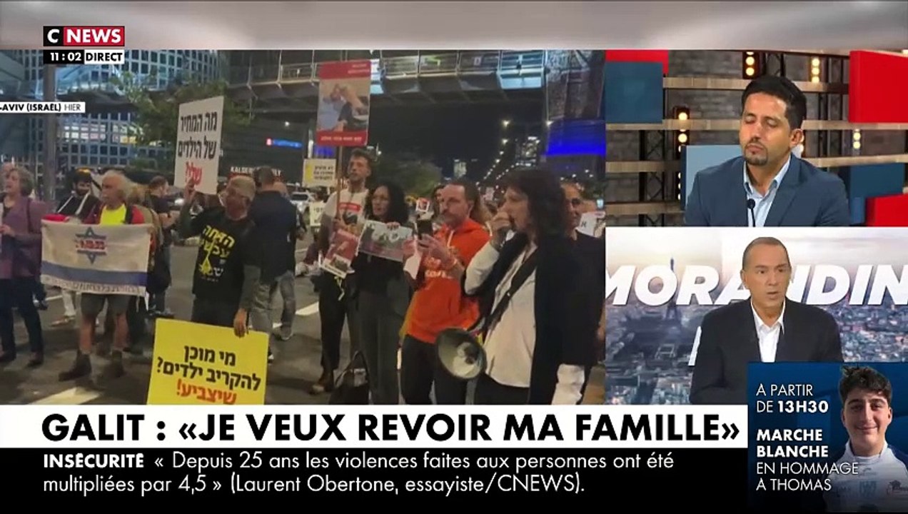 Emotion : Jean-Marc Morandini a imposé le silence sur CNews pendant plusieurs secondes à 11h, pour avoir une pensée pour les otages français détenus par le Hamas