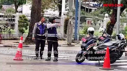 Jalan 'Keramik' Sudirman yang Buat Pemotor Tergelincir Ditutup Pemkot Medan