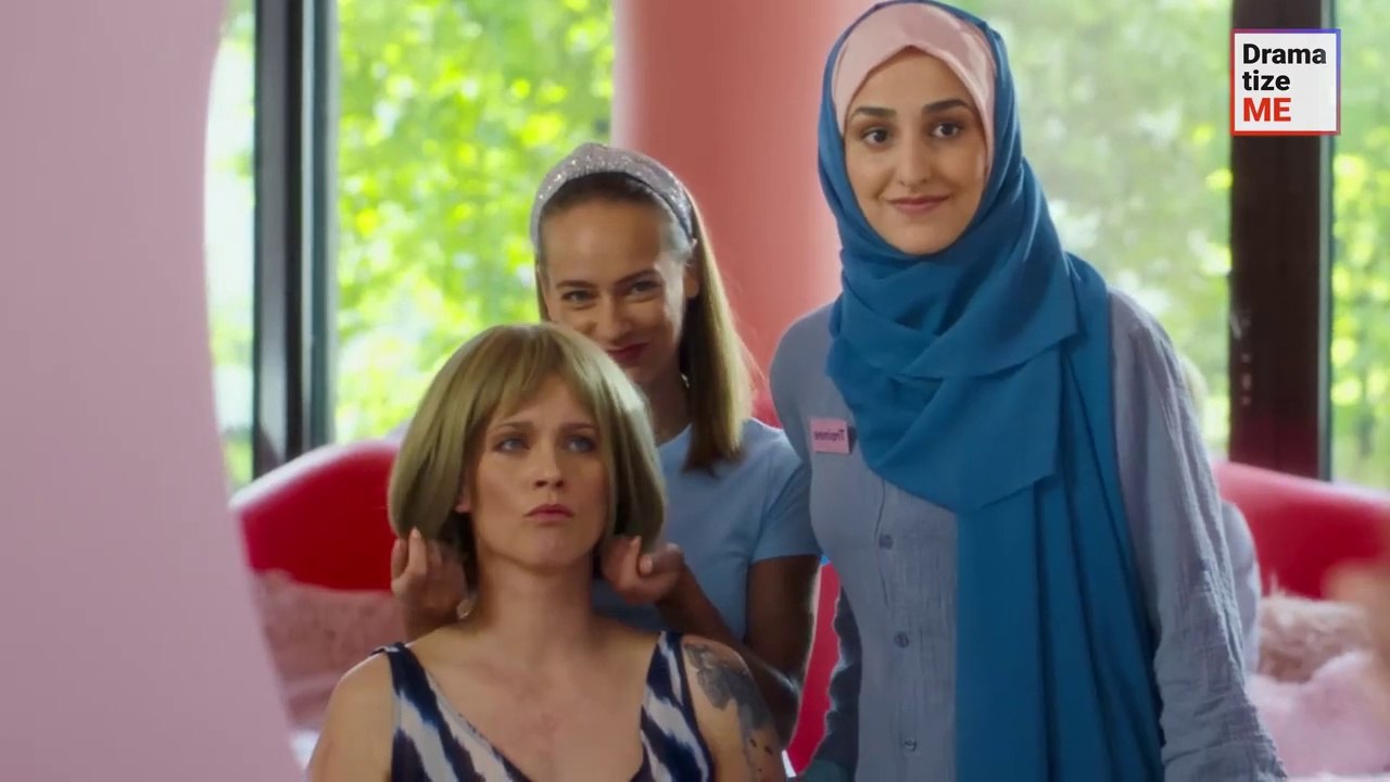Girl In Hijab Framed At Hair Salon