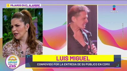 Luis Miguel LLORA en pleno concierto por la emoción de sus fans de la CDMX