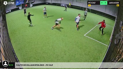 Faute de Killian Efoloko - FC CAZ
