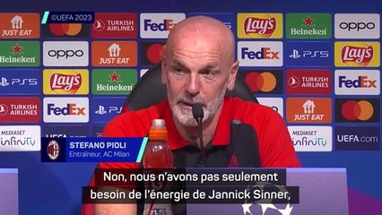 Milan - Pioli souhaite que les Rossoneri s'inspirent de Jannik Sinner