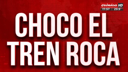 Chocó el Tren Roca: atropelló a una persona en Guernica