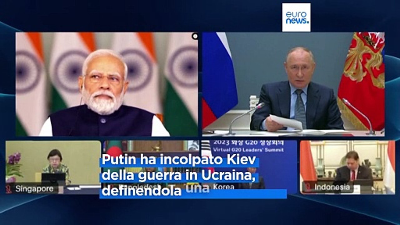 India ospita il G20 virtuale. Putin: "La guerra in Ucraina è una tragedia"