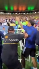 Asi se vivió desde el terreno el caos en el Brasil - Argentina