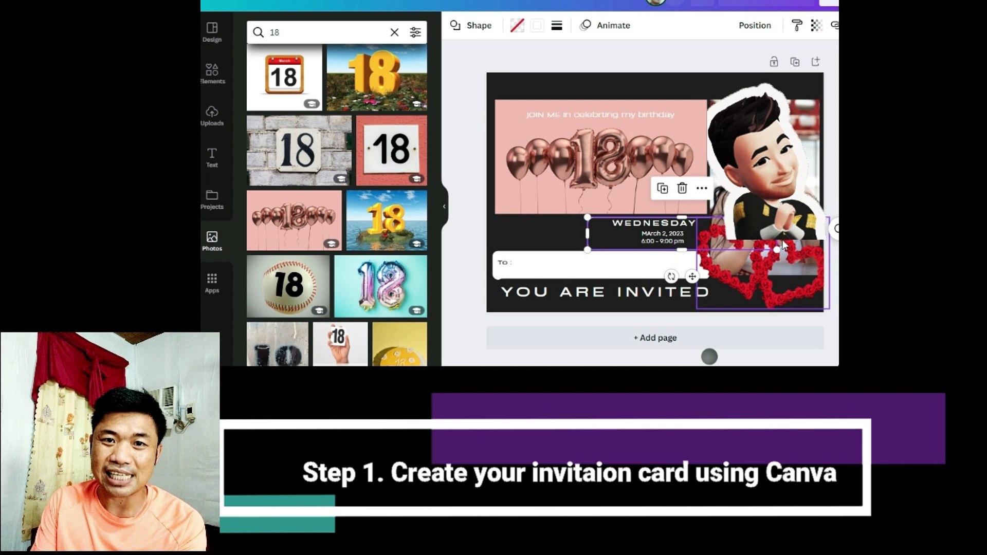 Mail merge using office 365 and Canva for layout