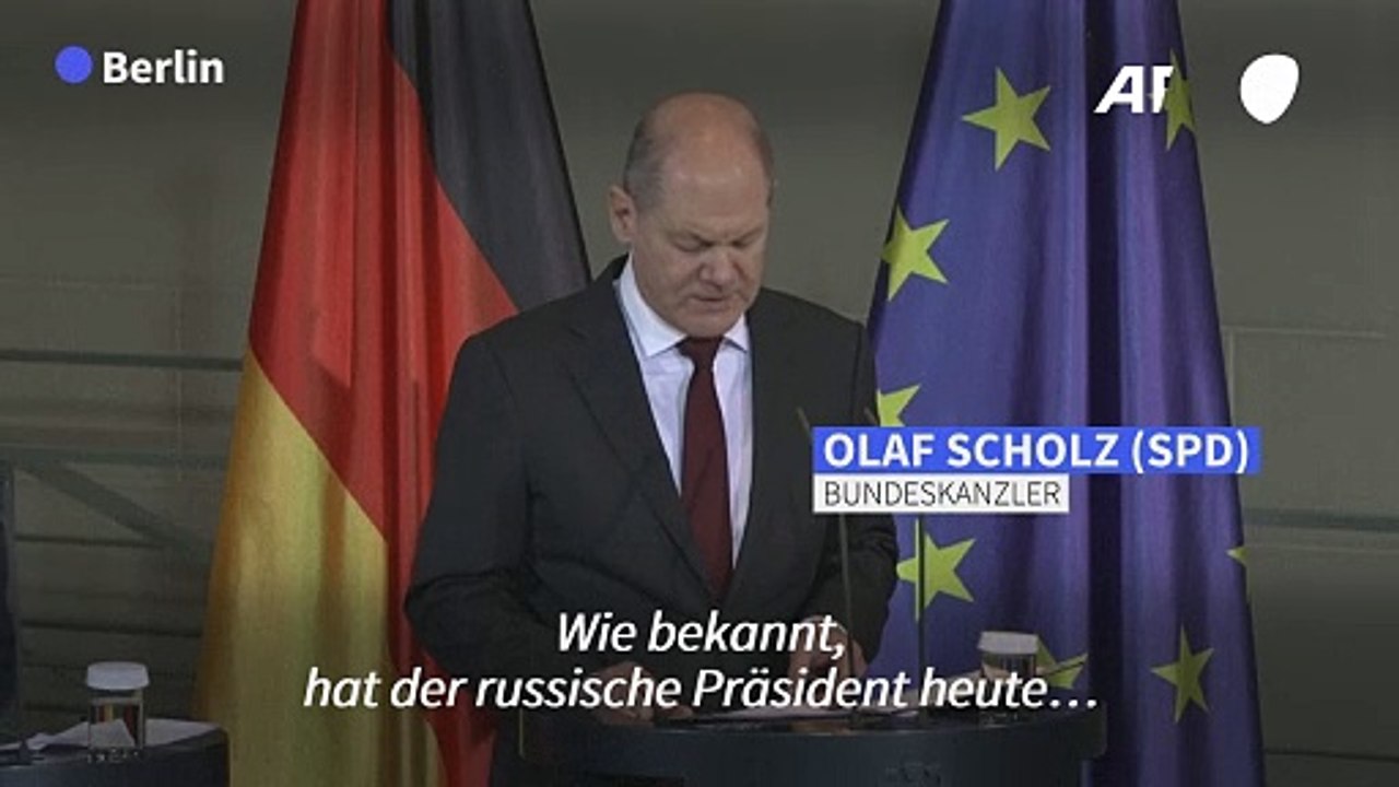 Scholz fordert Putin bei G20-Treffen zu Truppenabzug aus der Ukraine auf