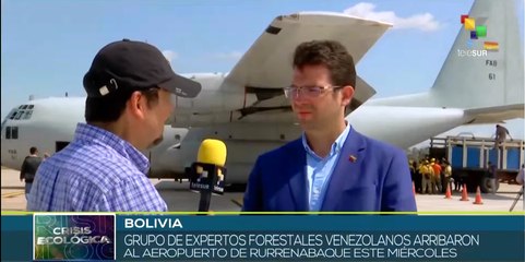 Expertos forestales de Venezuela se suman a labores de extinción de incendios en Bolivia