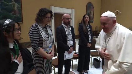 ‘Papa Francisco pode parar a guerra’ com Israel, dizem palestinos após reunião