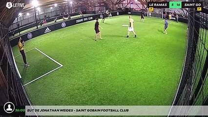 But de Jonathan WEIDES - Saint Gobain Football Club