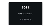 2023 FHA Loan Limits CA
