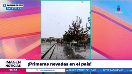 ¡Captan las primeras nevadas en el país!