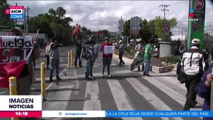 Así el panorama en la Terminal 2 del AICM