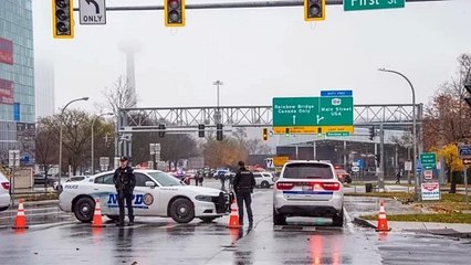 ¡Explosión! de un vehículo en Nueva York en el cruce fronterizo del Puente Rainbow