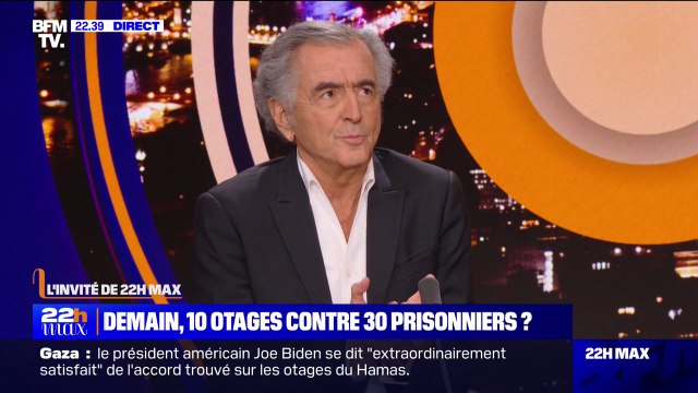 Bernard-Henri Lévy: La position d'Israël depuis sa fondation est de négocier avec le diable si ça permet de sauver un enfant ou de ramener à la maison un soldat