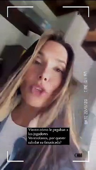 Ana Karina Manco repudió las acciones de los peruanos en contra de La Vinotinto