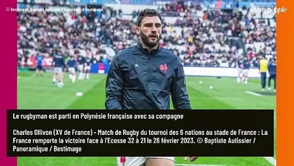 PHOTOS Charles Ollivon (XV de France) : Vacances au paradis avec Julia, sa compagne journaliste sublime en bikini