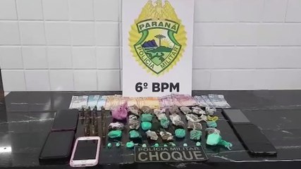 Indivíduos em posse de drogas são detidos no bairro Floresta