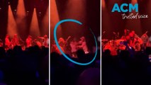 Melbourne performance ends abruptly after band members brawl on stage