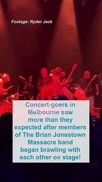 Melbourne performance ends abruptly after band members brawl on stage