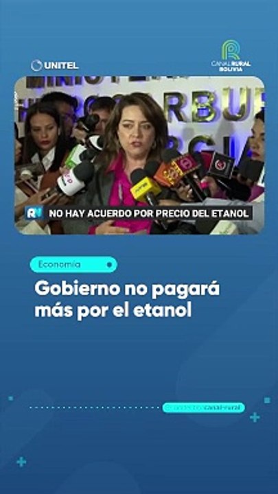 Gobierno no pagará más por el etanol