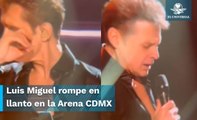 Luis Miguel se conmueve hasta las lágrimas al oír a sus fans cantar 
