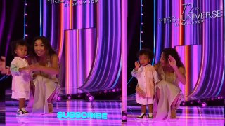 Jeannie Mai's Daughter as ad mini host  takes  over Mom's Miss Universe Rehearsal