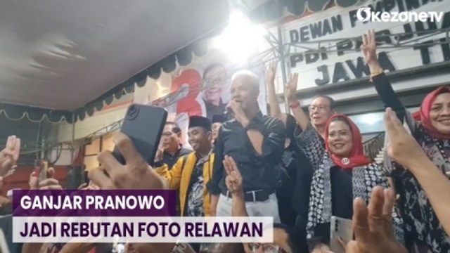 Berkunjung ke Surabaya, Capres Perindo Ganjar Pranowo Jadi Rebutan Foto Relawan