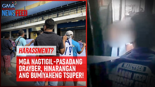 Mga nagtigil-pasadang drayber, hinarangan ang bumiyaheng tsuper! | GMA Integrated Newsfeed