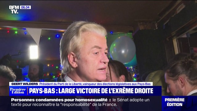 Pays-Bas: le parti d'extrême droite de Geert Wilders remporte les élections législatives