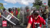 Trabajadores del Colegio Bachilleres realizan bloqueos en el Valle de México