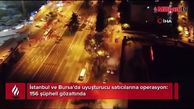 İstanbul ve Bursa’da uyuşturucu satıcılarına operasyon: 156 şüpheli gözaltında