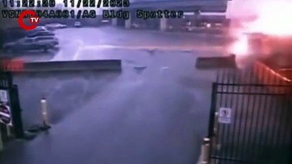 ABD Kanada sınırında şüpheli aracın patlama anı