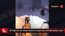 Sis Dağı’nda kar aniden bastırdı: 8 kişilik aile evlerinde mahsur kaldı