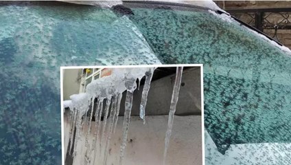 Göle buz kesti... Termometreler eksi 18 dereceyi gördü