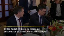Sánchez inicia su ronda de encuentros en Israel, Palestina y Egipto