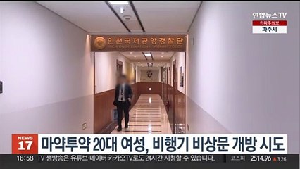 마약 취한 20대 여성, 운항 중 여객기 비상문 개방 시도