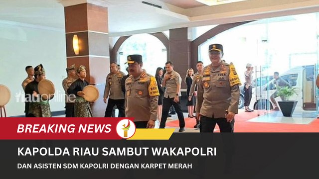 Kapolda Riau Sambut Wakapolri Dan Asisten SDM Kapolri Dengan Karpet Merah