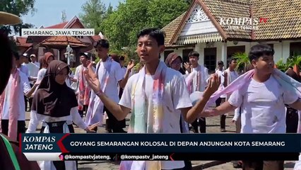 Goyang Semarangan Kolosal di Depan Anjungan Kota Semarang