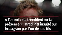 « Tes enfants tremblent en ta présence » : Brad Pitt insulté sur Instagram par l’un de ses fils