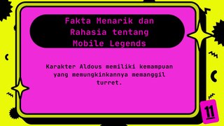 Kumpulan Fakta menarik Mobile Legend part1