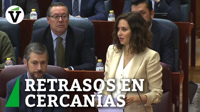 Ayuso muestra su apoyo a los afectados por retrasos en Cercanías y critica al Gobierno por entregar Rodalíes